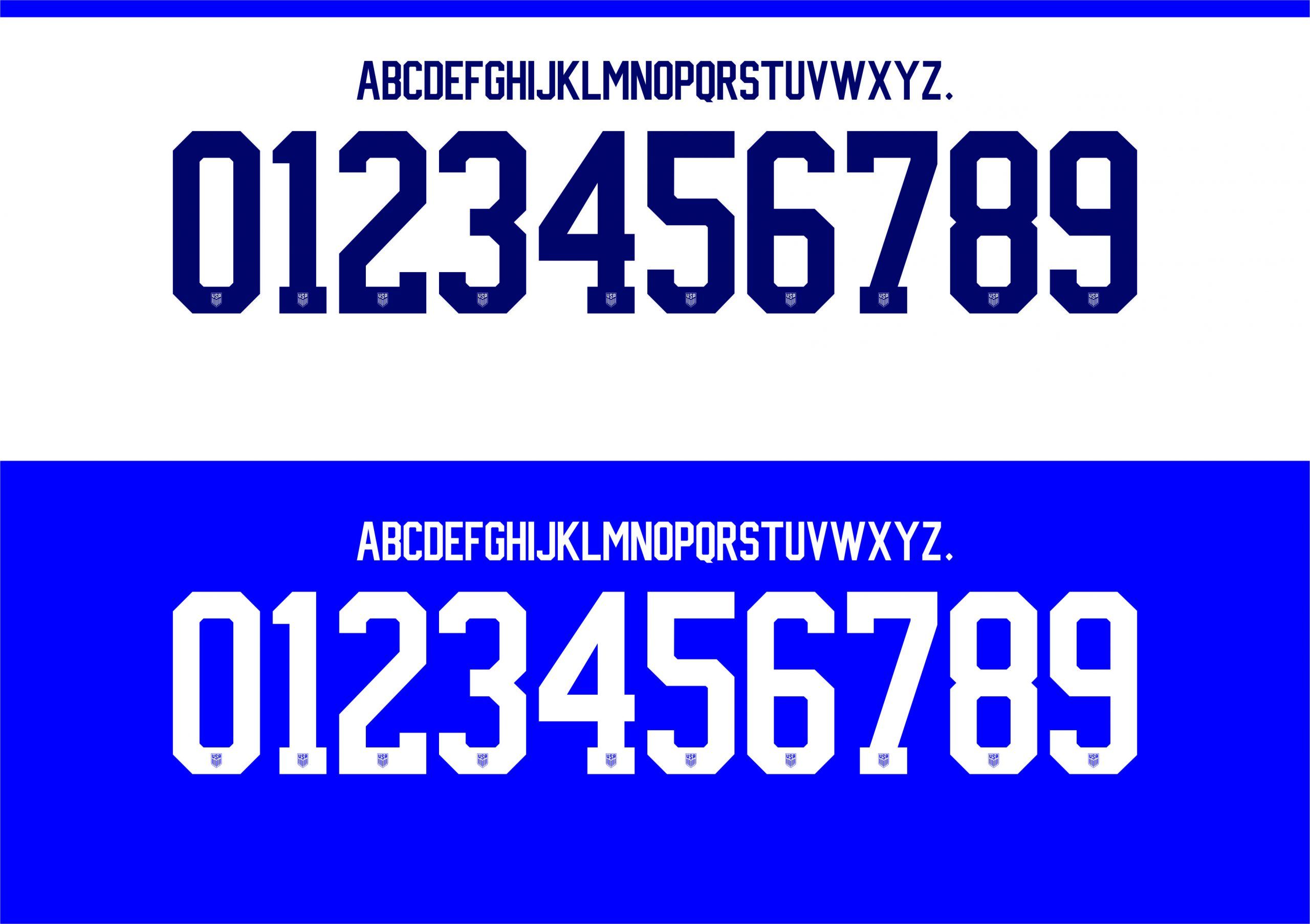 USA 2022 font